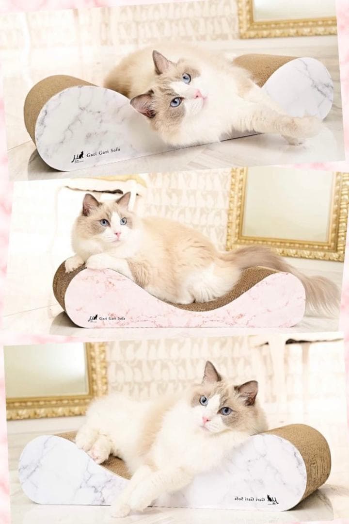 ❤ラグジュアリーで高級感溢れるマーブル(大理石)柄♪❤愛猫用☆爪とぎソファー