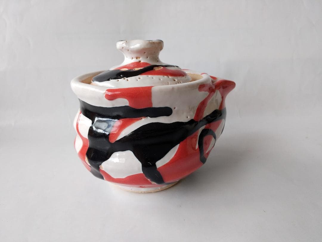 希少品 萩碗 宝瓶 関大安 作 萩煎茶器 共箱 現代アート 煎茶道具 玉露 新品