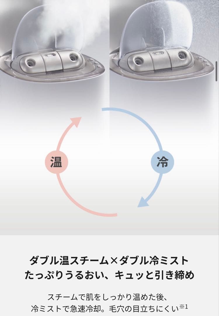 パナソニック スキンアクト スチーマー マルチ ダブルスチームEH-SB50-W