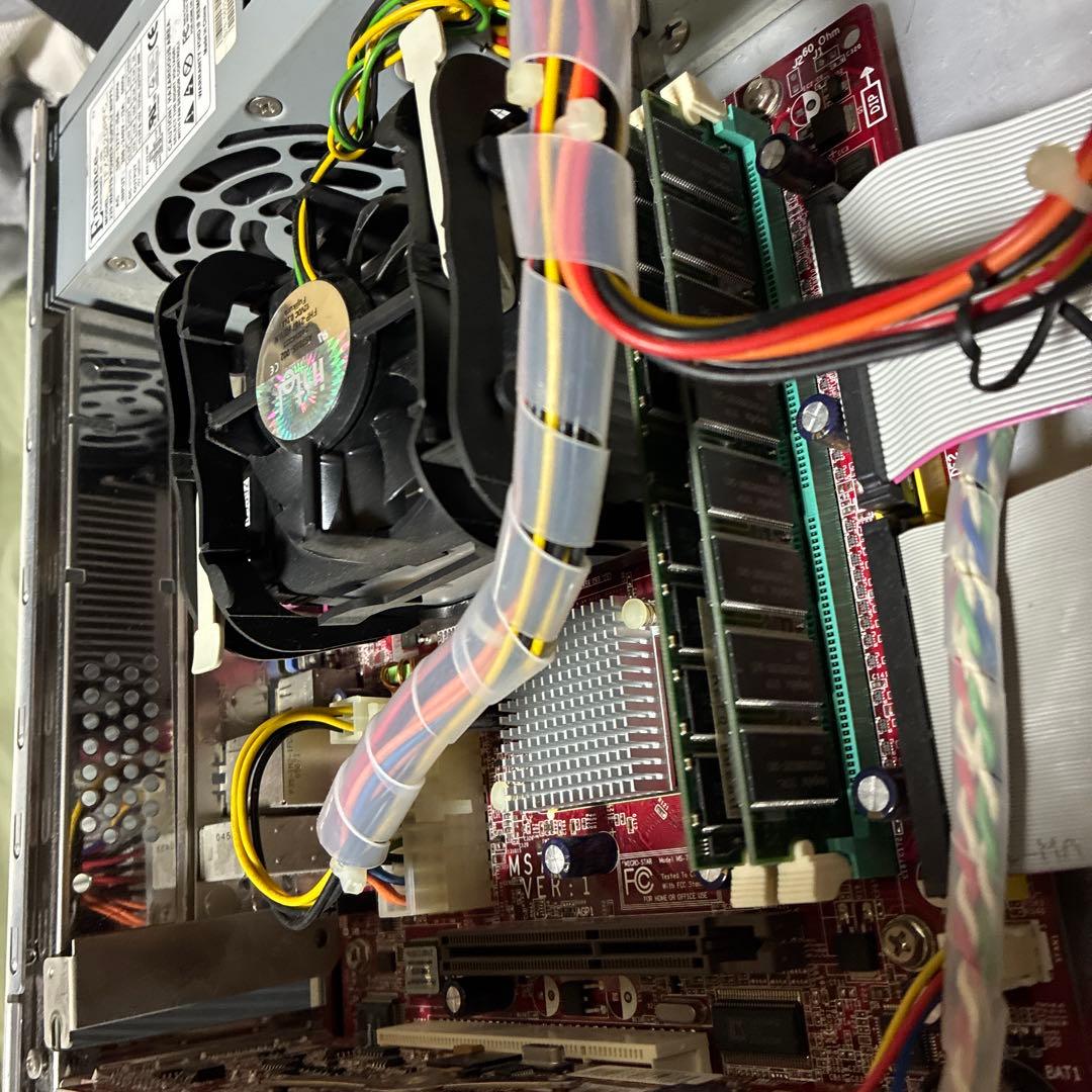 オールアルミ製 スリム マイクロATX 自作用PCケース MB・電源他付属品多数