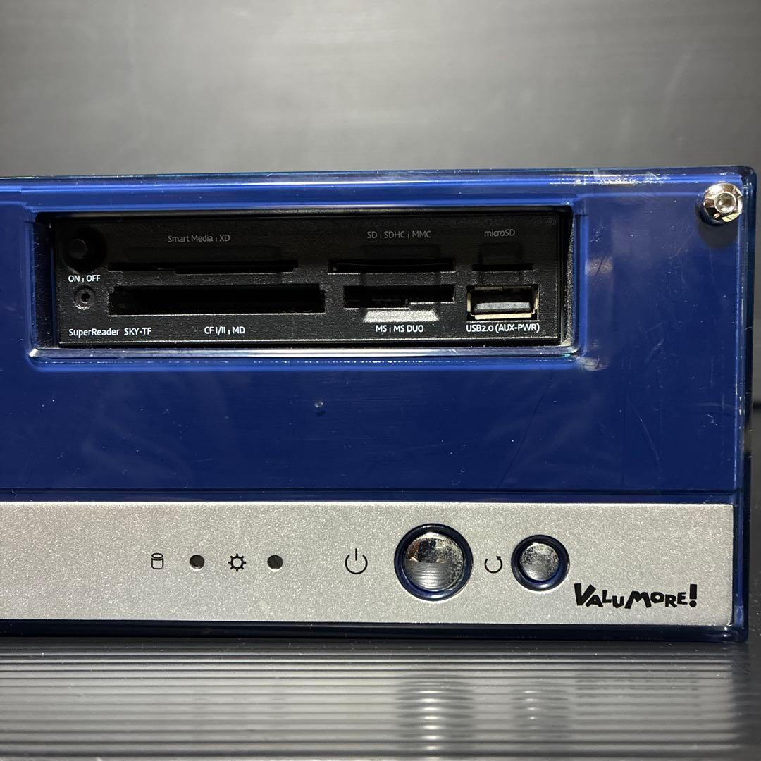 オールアルミ製 スリム マイクロATX 自作用PCケース MB・電源他付属品多数