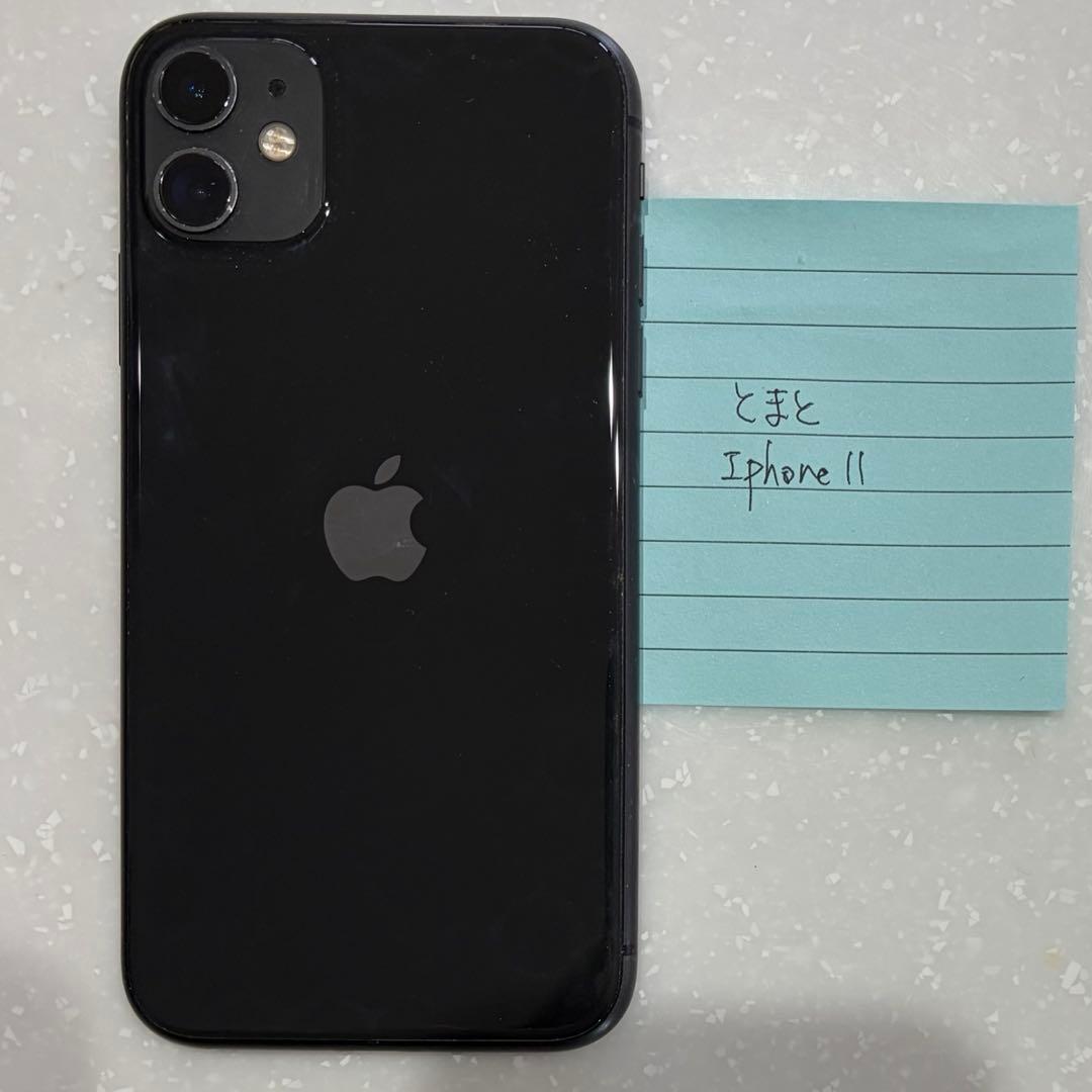 最安値Apple iPhone 11 ブラック85% ディスプレイギズあり箱付き
