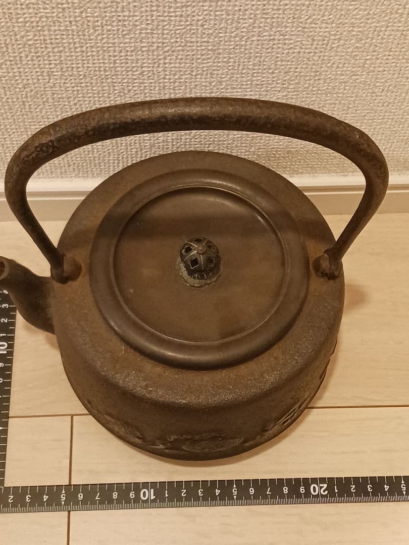 金龍堂造 大黒天 鉄瓶 骨董品
