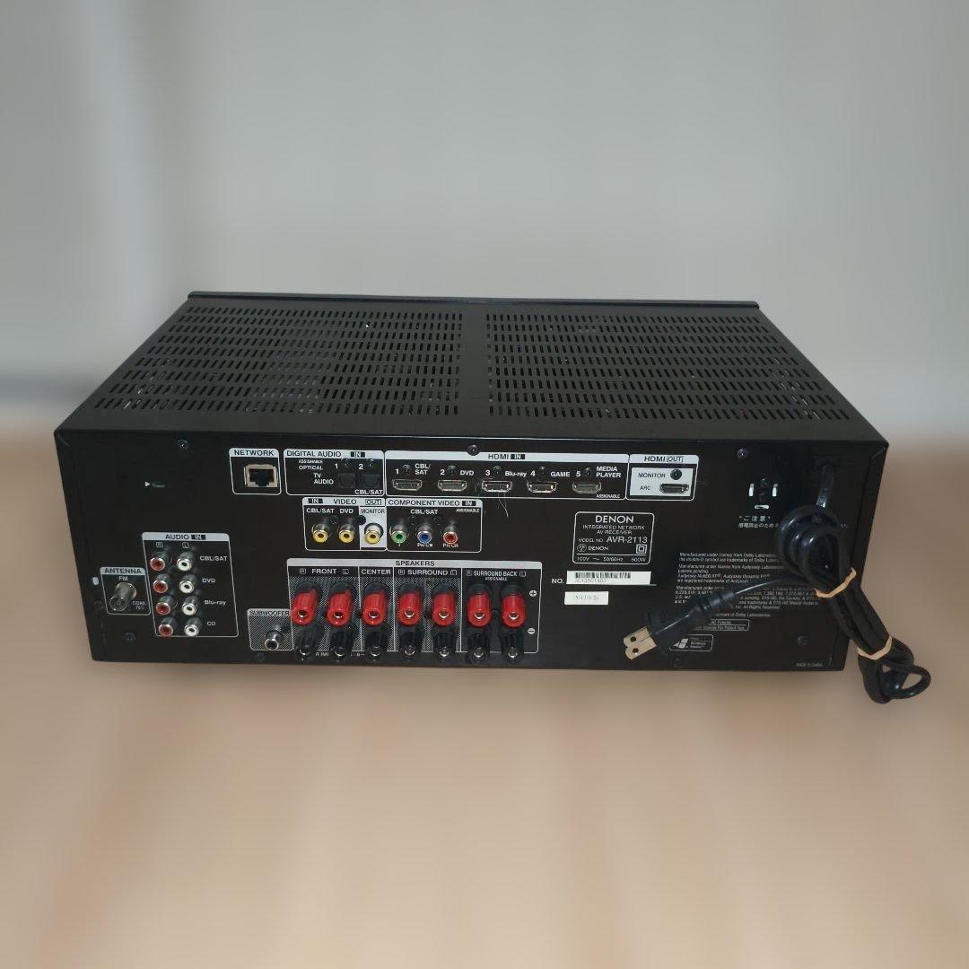 DENON 7.1chAVアンプ AVR-2113-K ブラック