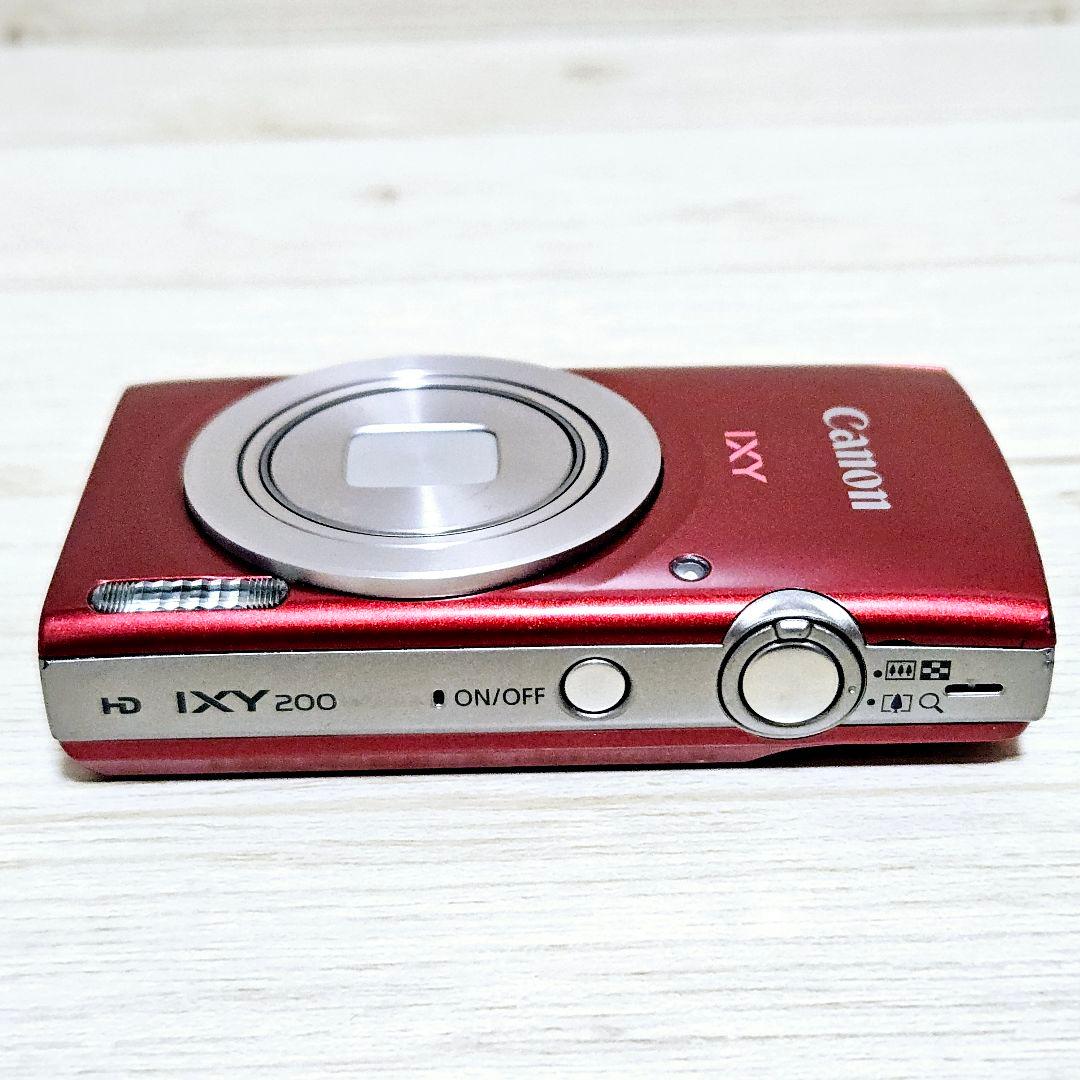 極上美品 CANON キャノン IXY200 コンパクトデジタルカメラ レッド