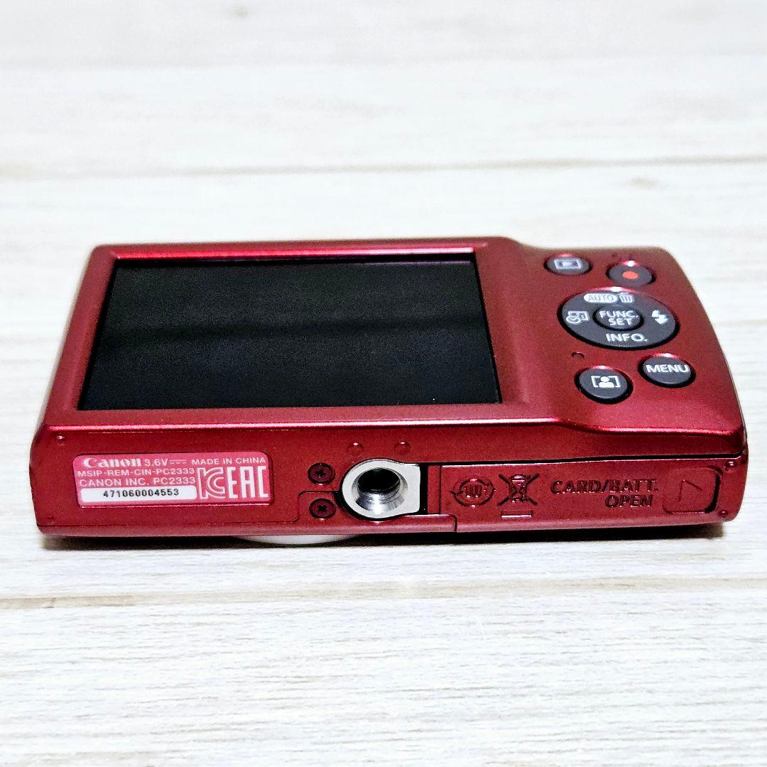 極上美品 CANON キャノン IXY200 コンパクトデジタルカメラ レッド