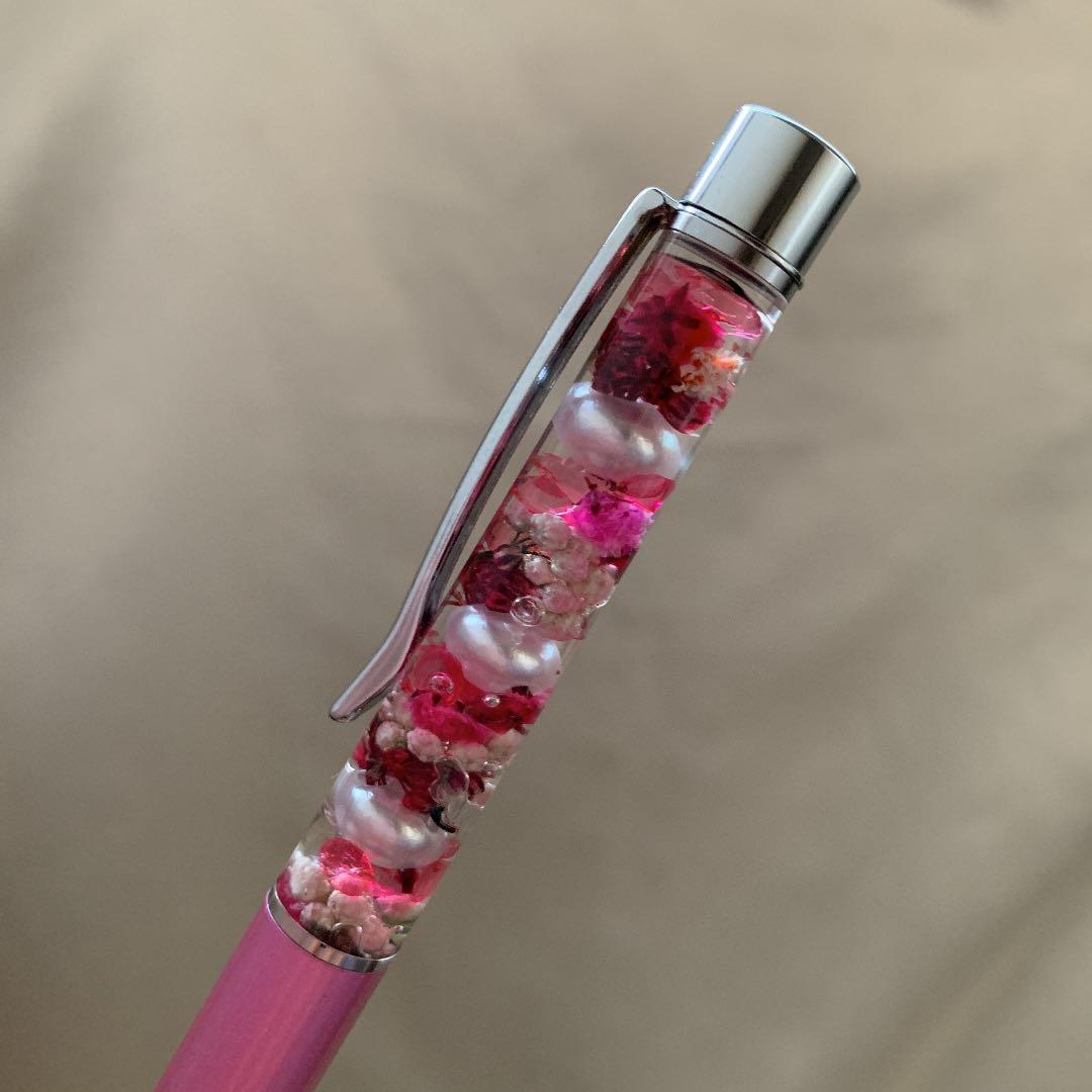 ハーバリウム ボールペン♡ピンク系