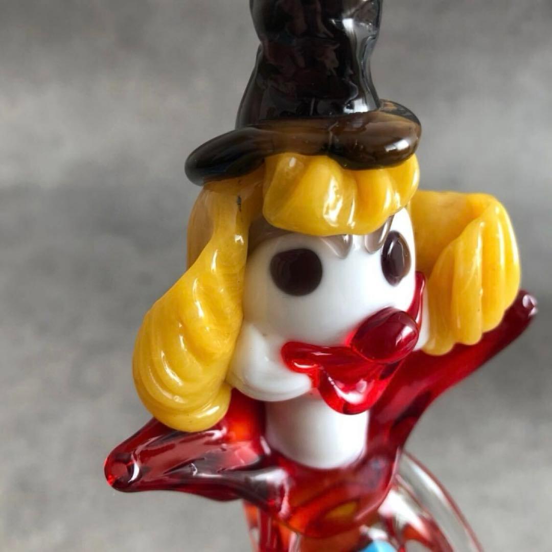 ムラーノガラス ピエロ 人形 ベネチアンガラス　MURANO イタリア製