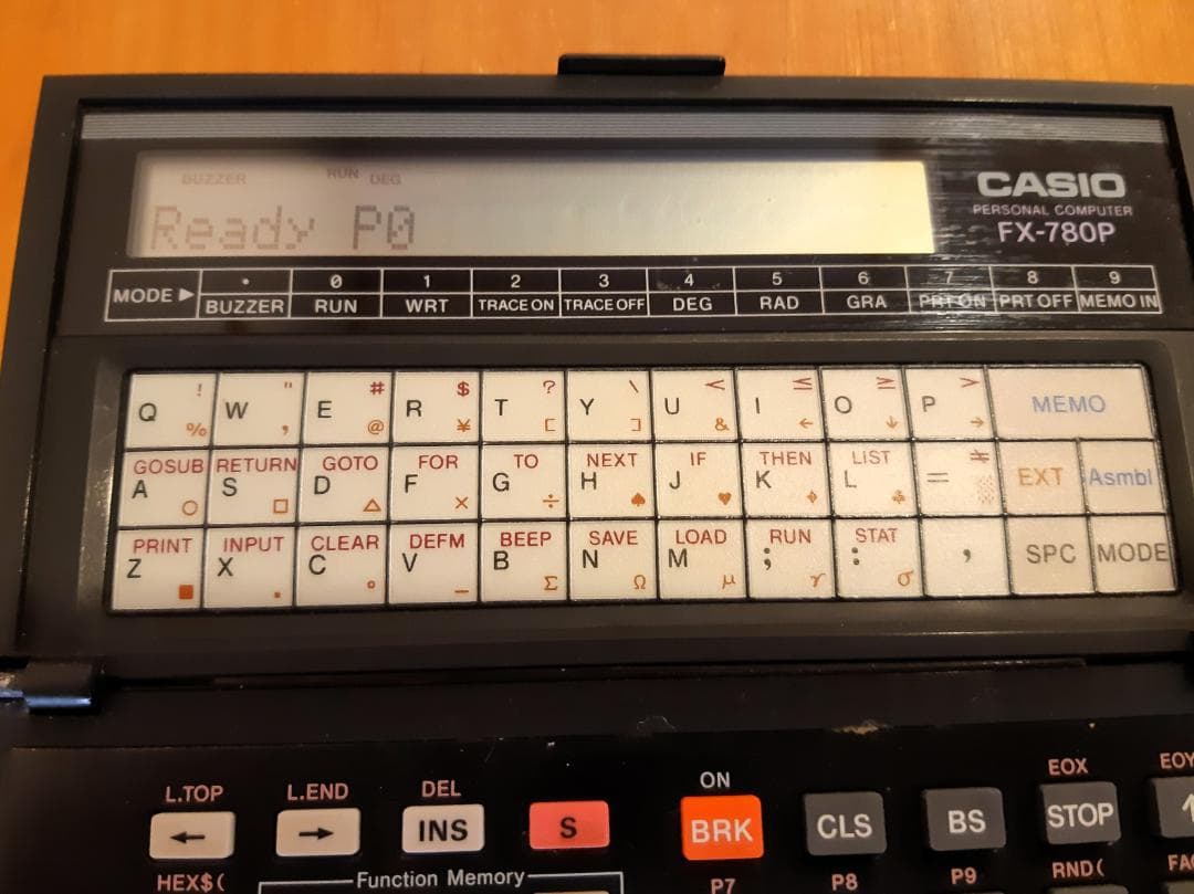 CASIO FX-780P 可動品／ヒンジ破損あり