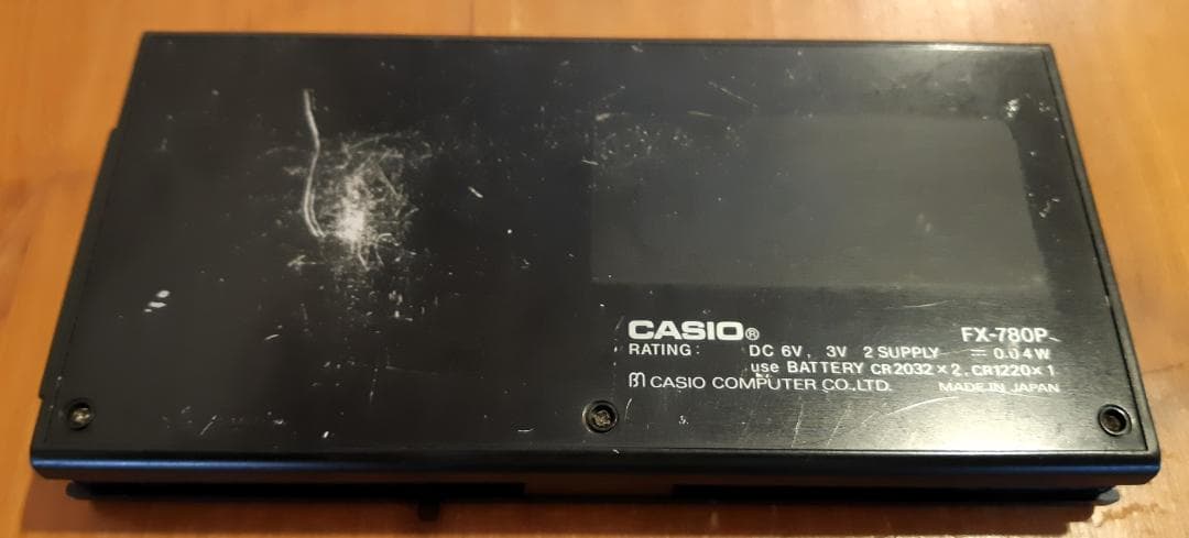 CASIO FX-780P 可動品／ヒンジ破損あり