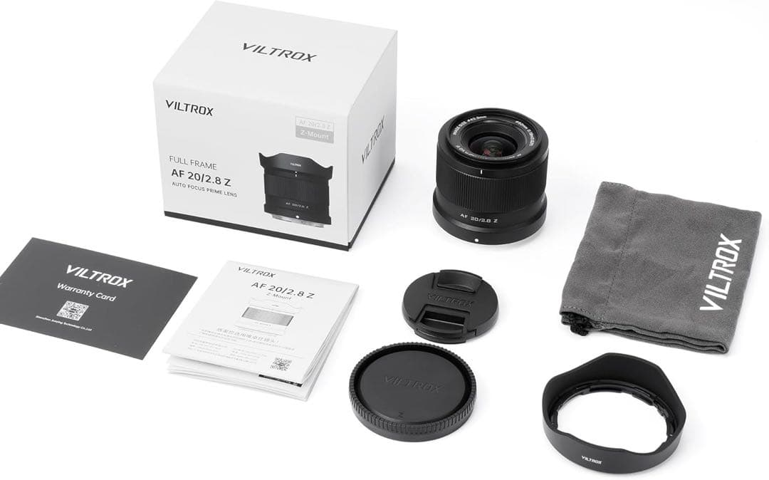 【新品】VILTROX AF 20mm F2.8 Zマウント フルサイズ対応