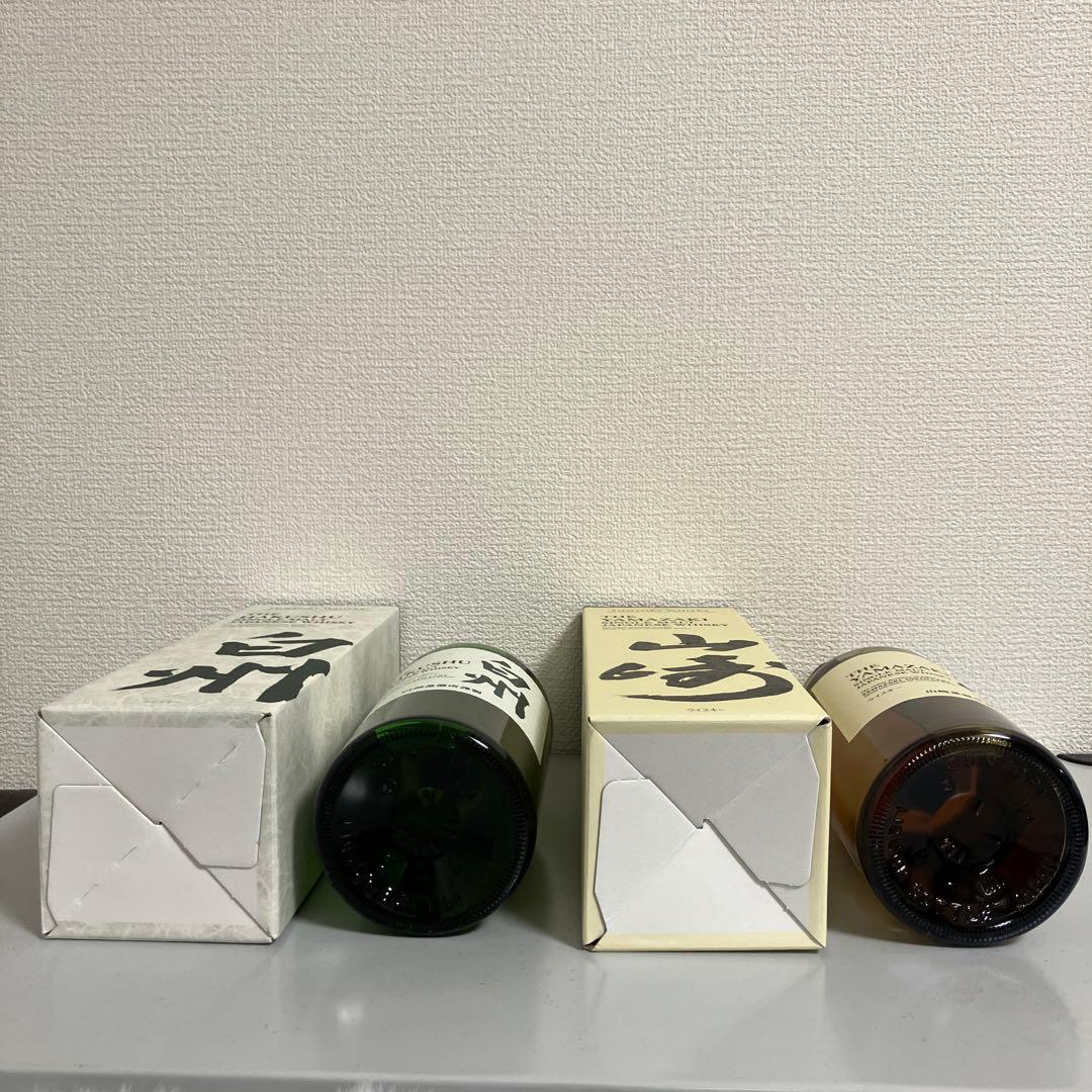 サントリー シングルモルトウイスキー 山崎 1本 白州 1本 700ml 計2本