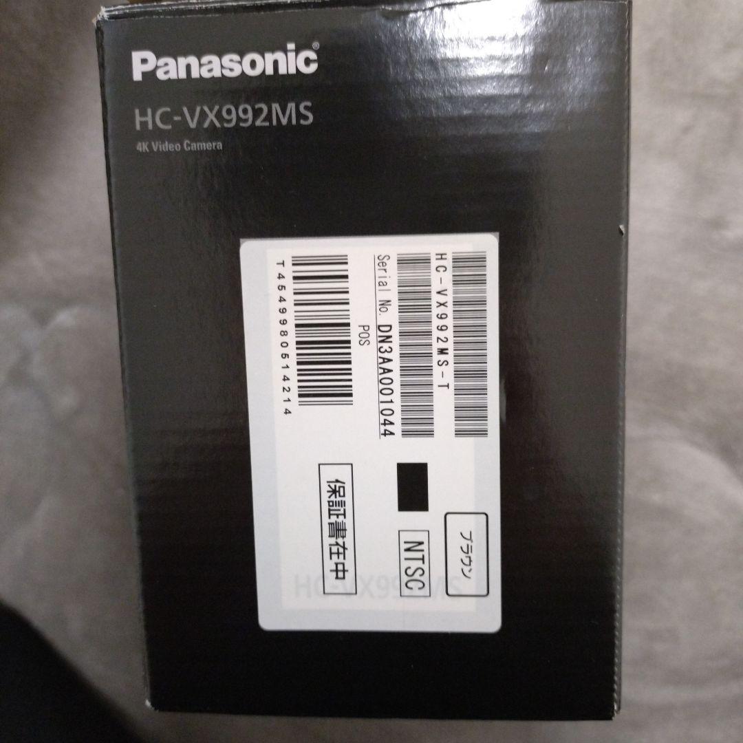 Panasonic HC-VX992MS 4Kビデオカメラ（SDカード入）