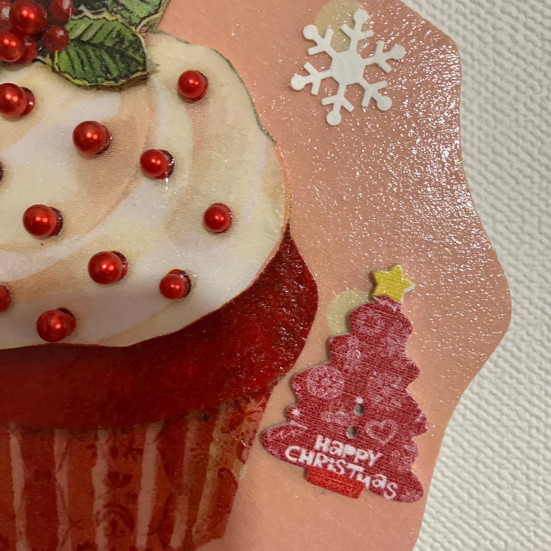 デコパージュ作品ハッピークリスマス