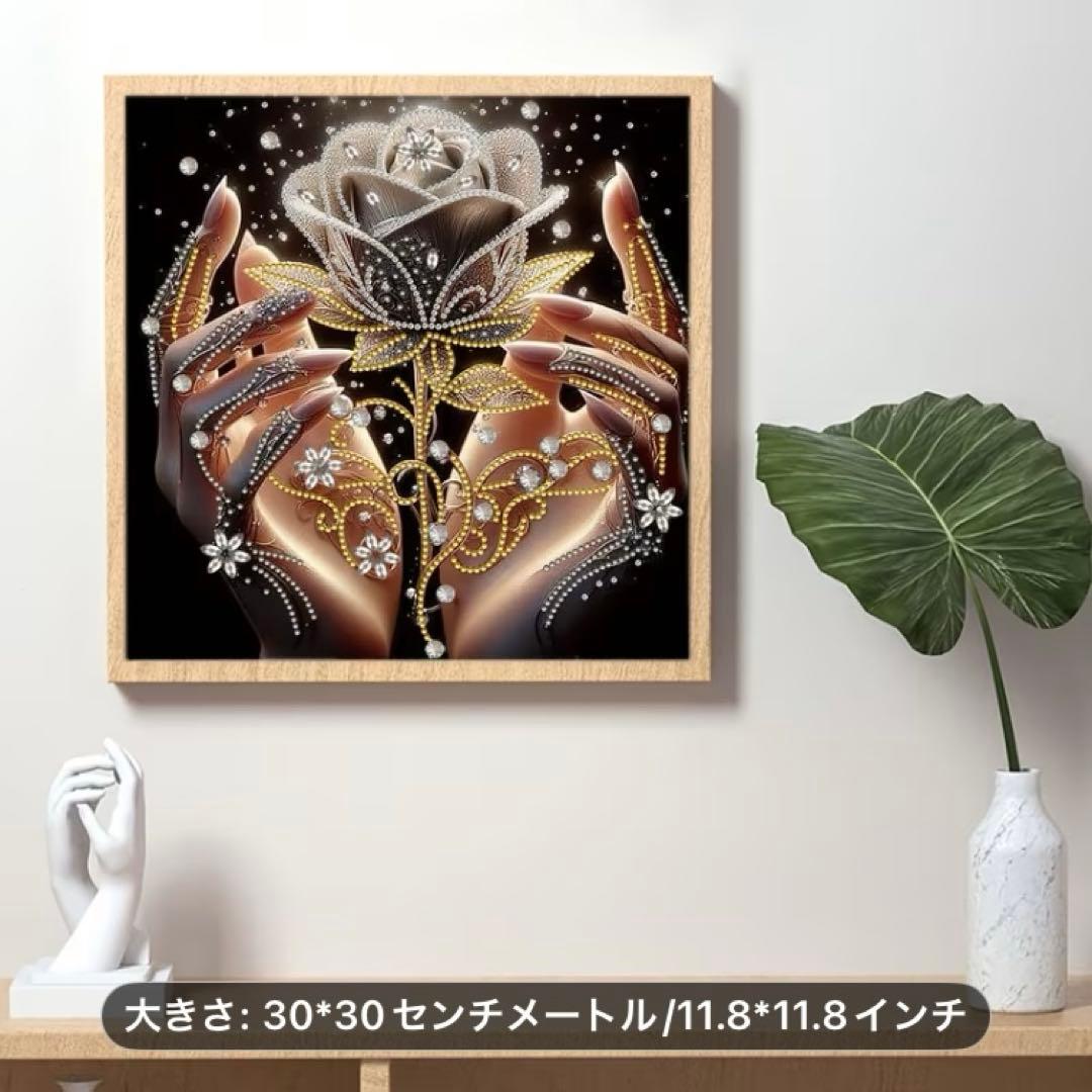 ★専用★ダイヤモンドアート特殊ビーズ バンド＆ローズ　キットセット
