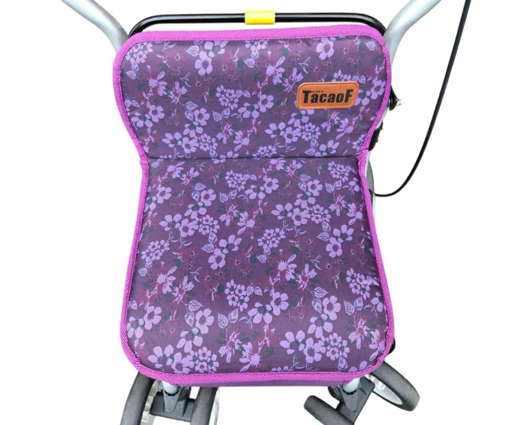 【美品】幸和製作所 シルバーカー TacaoF テイコブ パープル 花柄