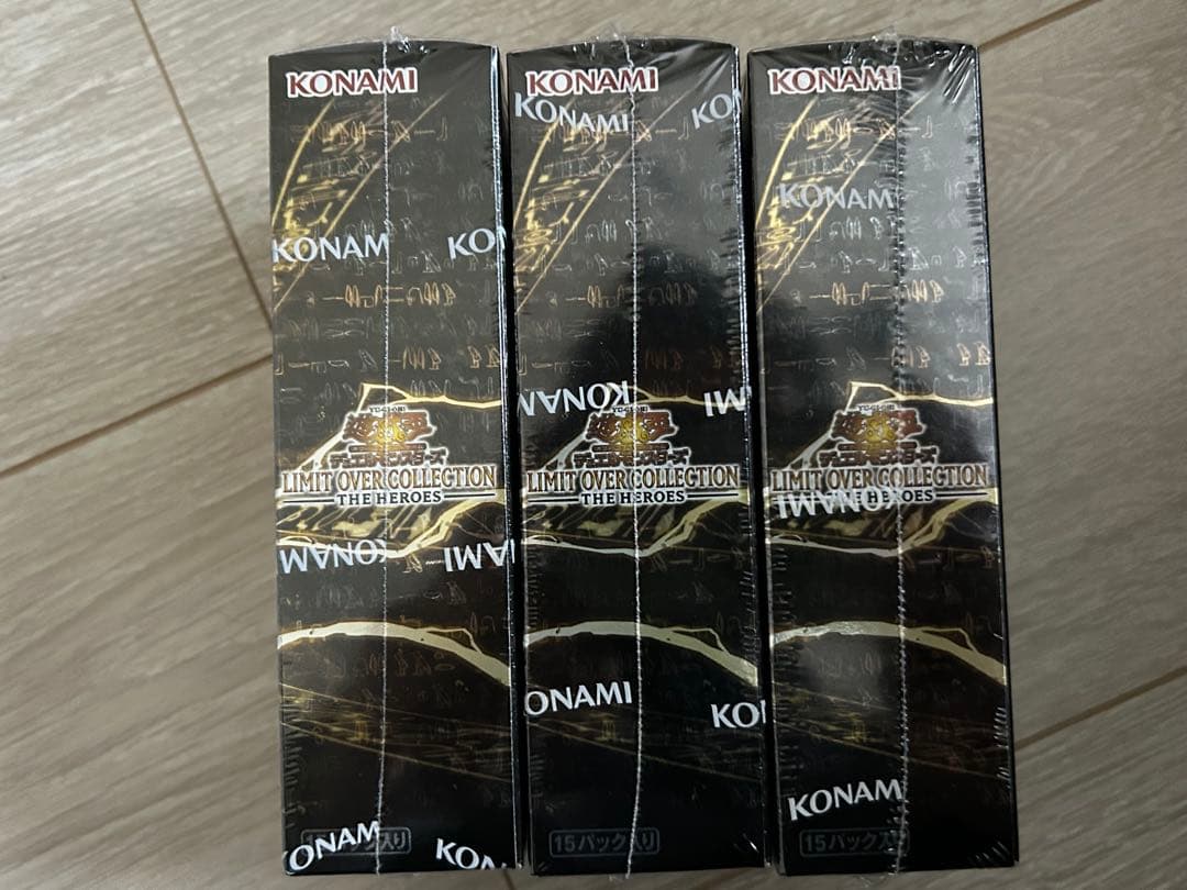 遊戯王　リミットオーバーコレクション　ヒーローズ3箱シュリンク付