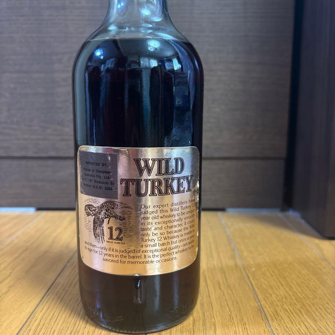 【未開栓】ワイルドターキー WILD TURKEY 12年 ゴールドラベル