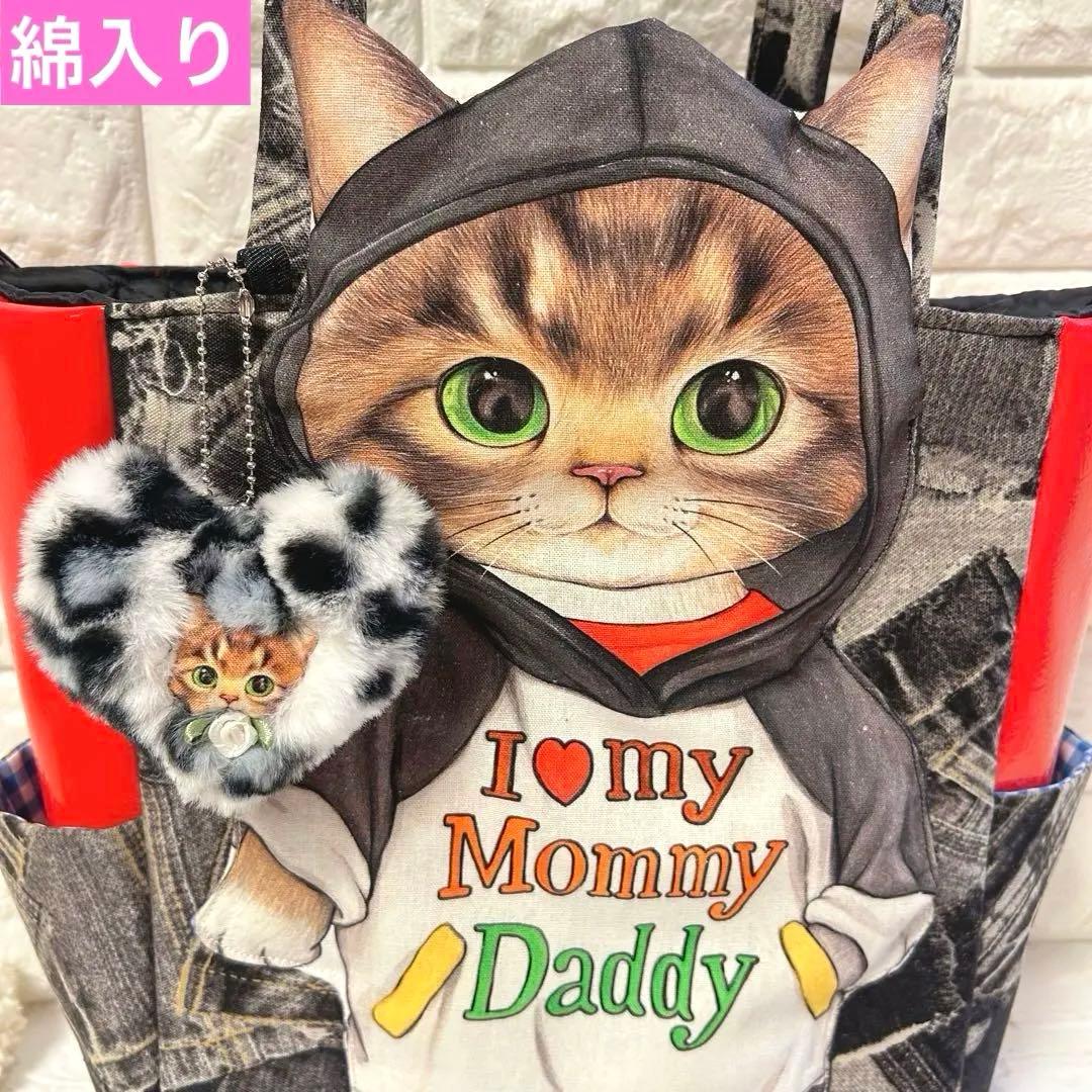 リトルサンダー　コヤンイサムチョン　フェイクレザー＆デニム　トートバッグ