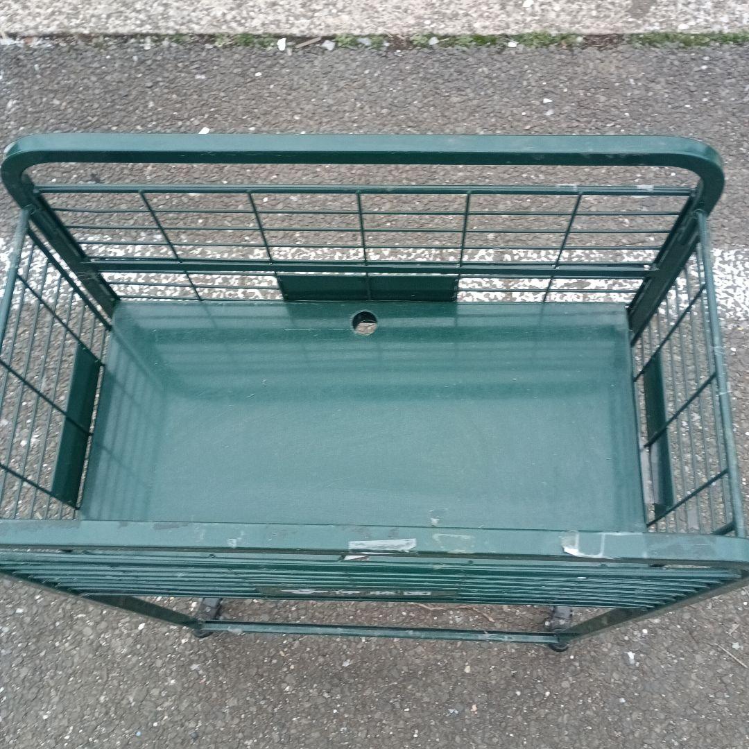 7545)伊藤園　ディスプレイワゴン　店舗什器　陳列台