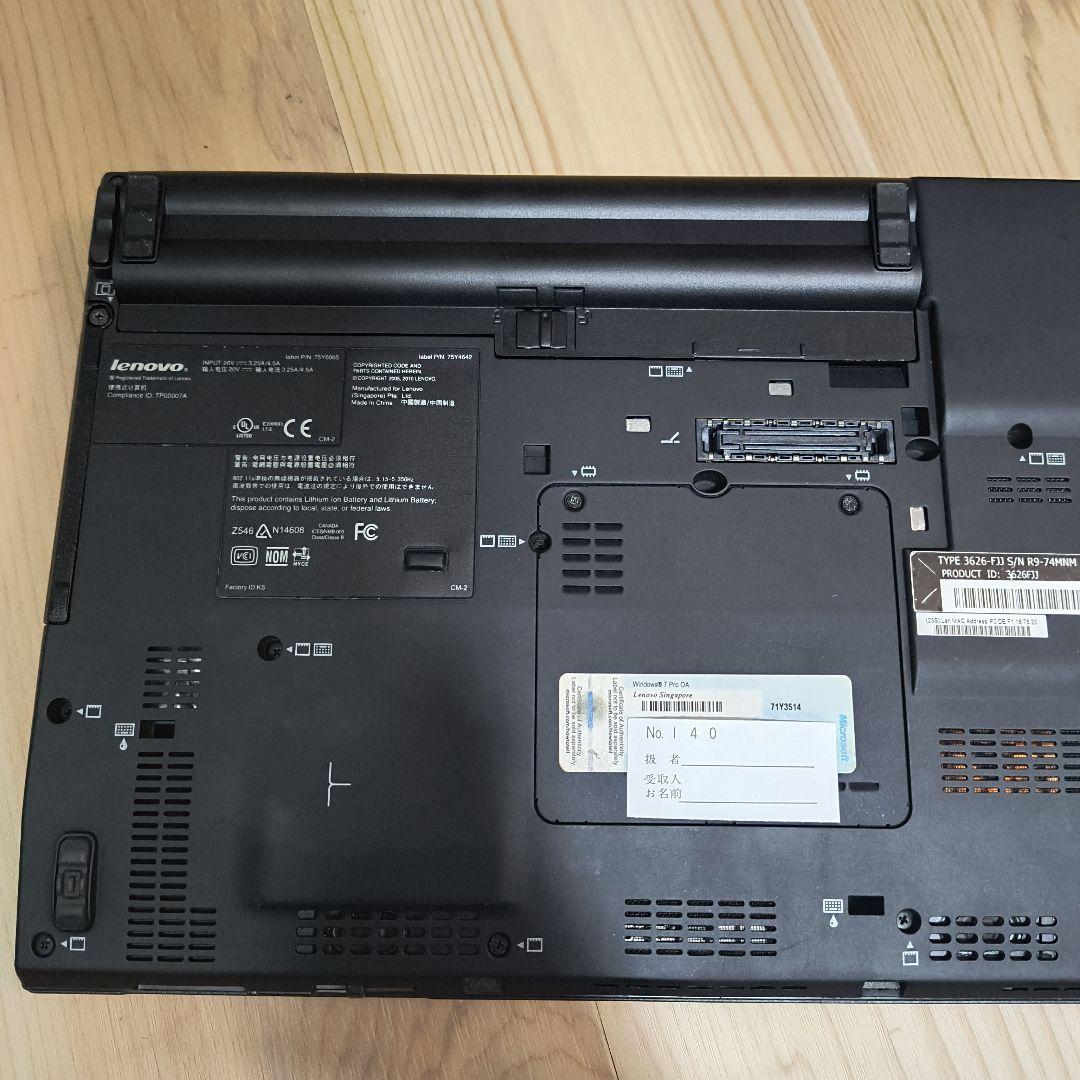 Thinkpad X201 Mint Linux仕様 バッテリー新品付