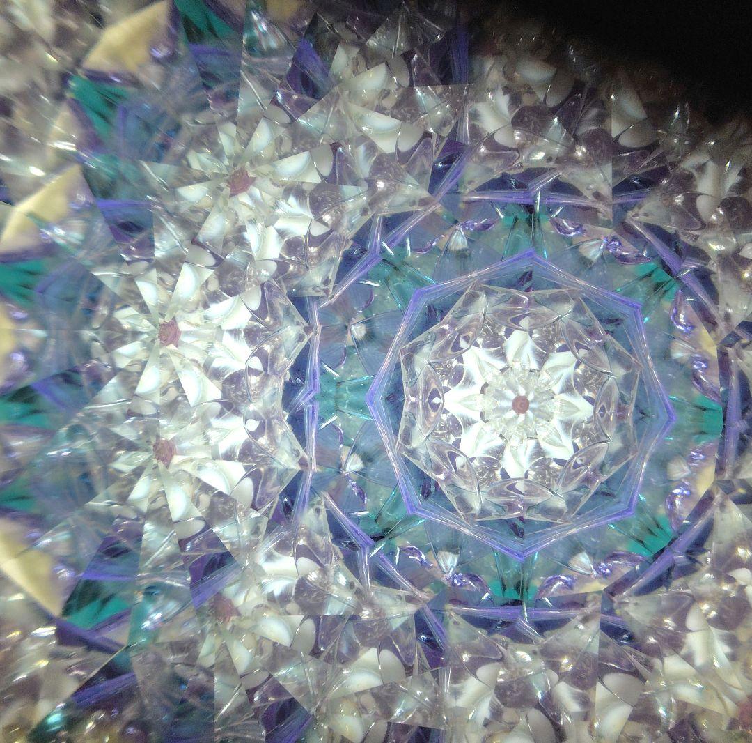 2点セット★紫陽花の万華鏡★グラスニーク麻衣★オイル 作家★カレイドスコープ