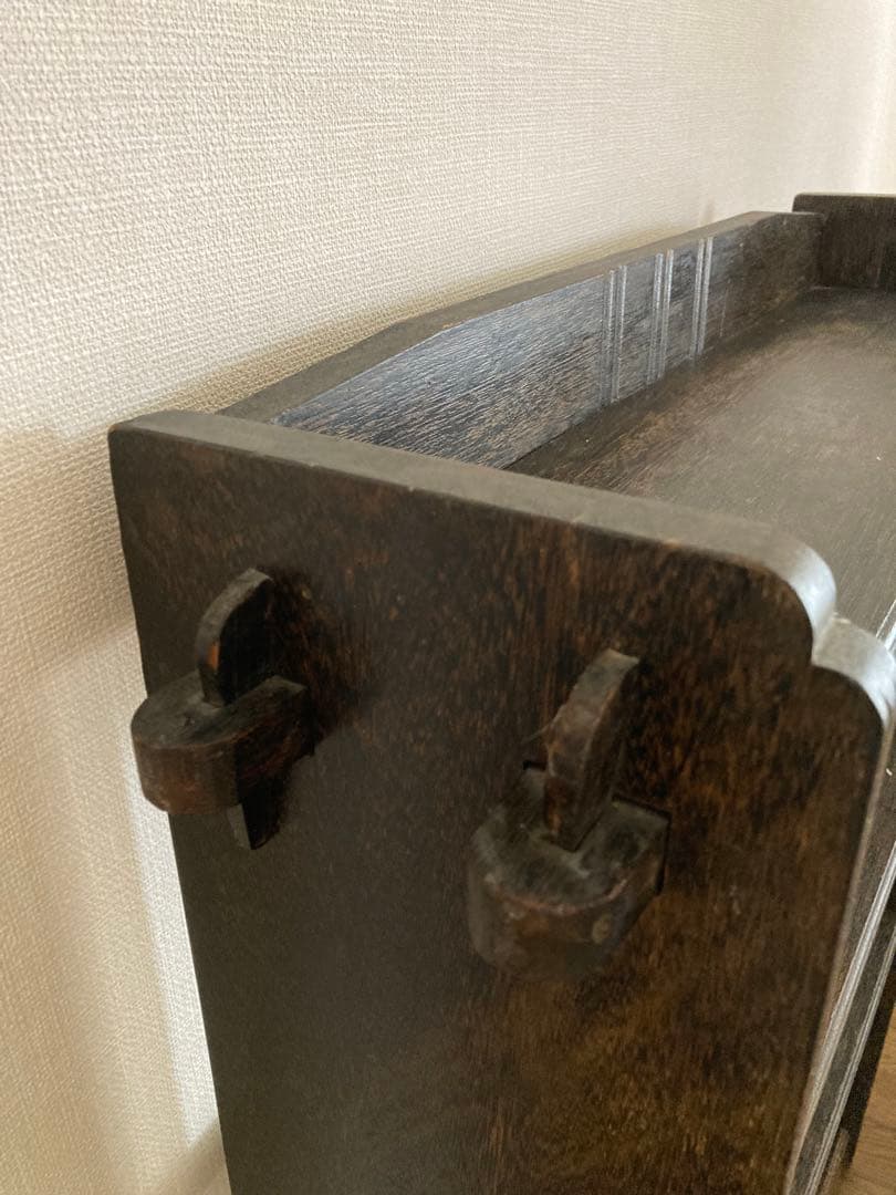 アンティーク　昭和レトロ　くさび本棚