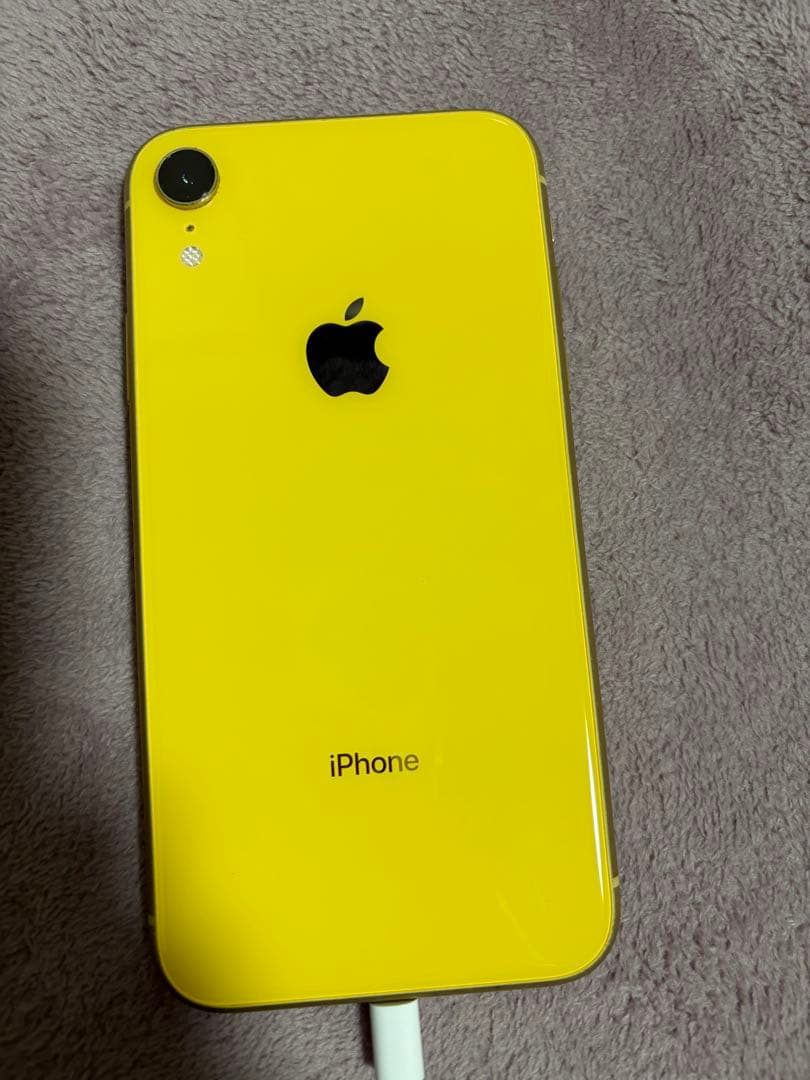 美品 SIMフリー iPhone XR 64GB 黄色 バッテリー84%