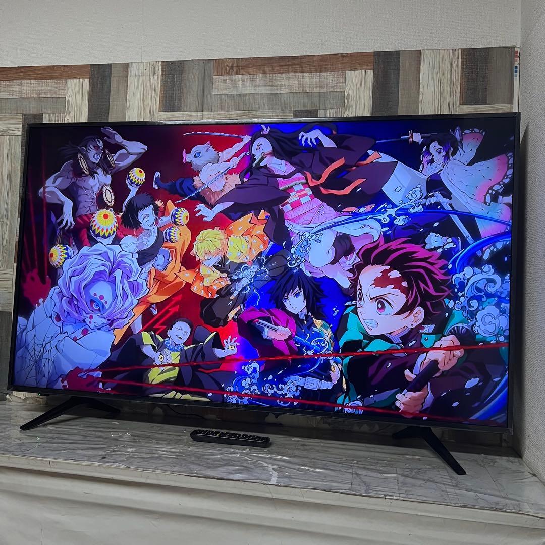 全国送料込❣️フナイ55型4k液晶テレビ Wチューナー 外付HDD裏番組録画対応