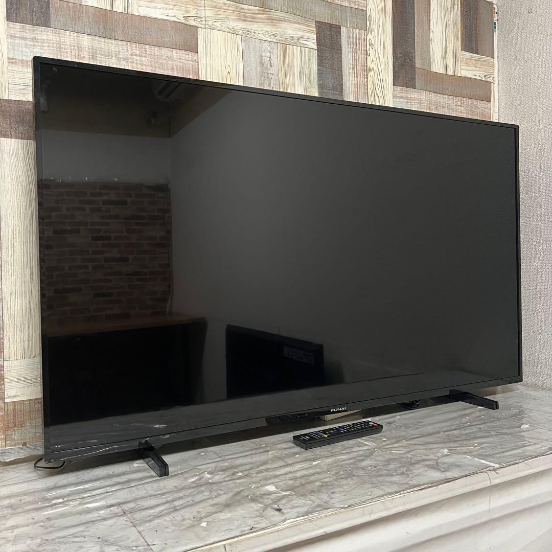 全国送料込❣️フナイ55型4k液晶テレビ Wチューナー 外付HDD裏番組録画対応