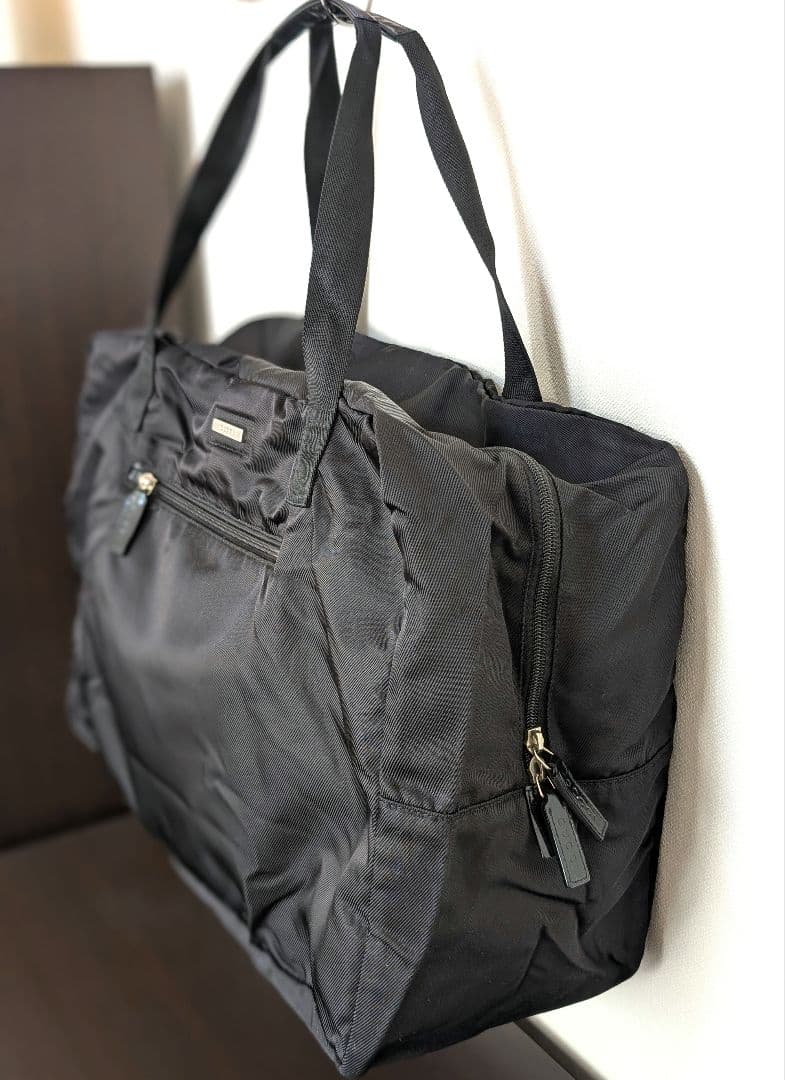 GUCCI グッチ ナイロン ボストンバッグ　ブラック【大容量・美品】