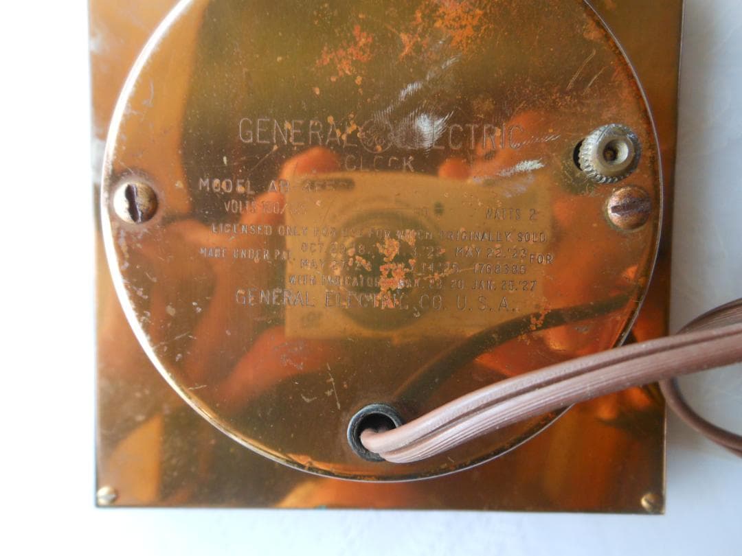 ゼネラルエレクトリック 置時計　 USA　電気時計　コンセント式