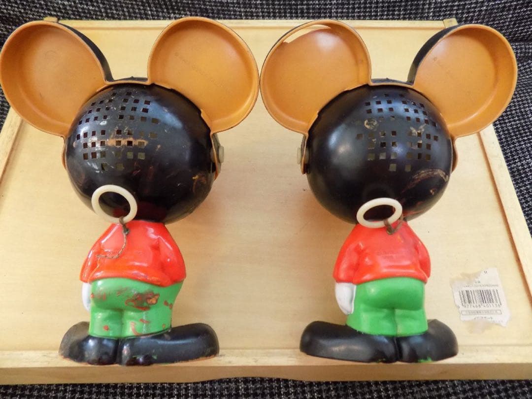 70s OLDミッキー トーキングトイ 2個セット ディズニー 海外ディズニー