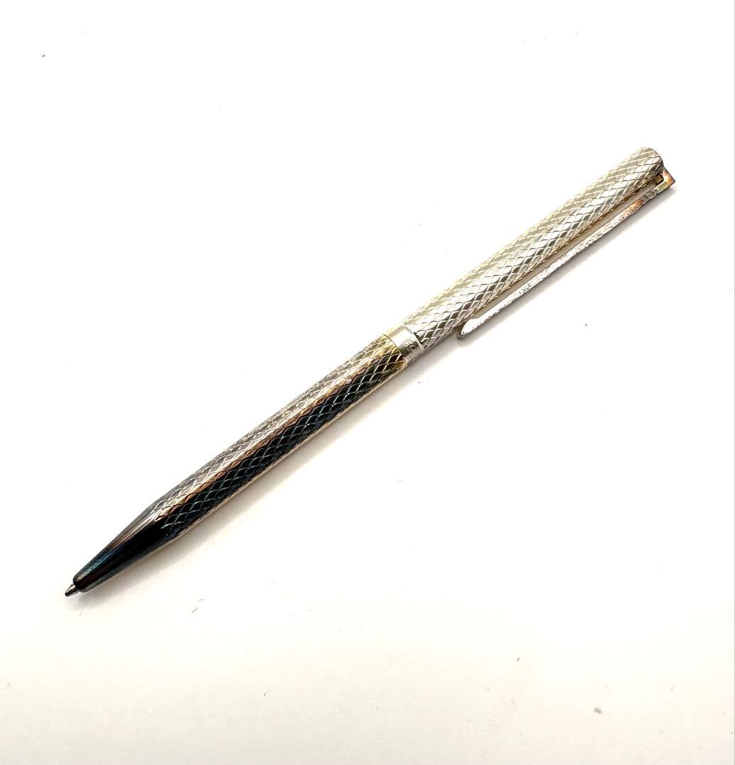 T.DUPONT デュポン　シルバーボールペン　取説ケース付