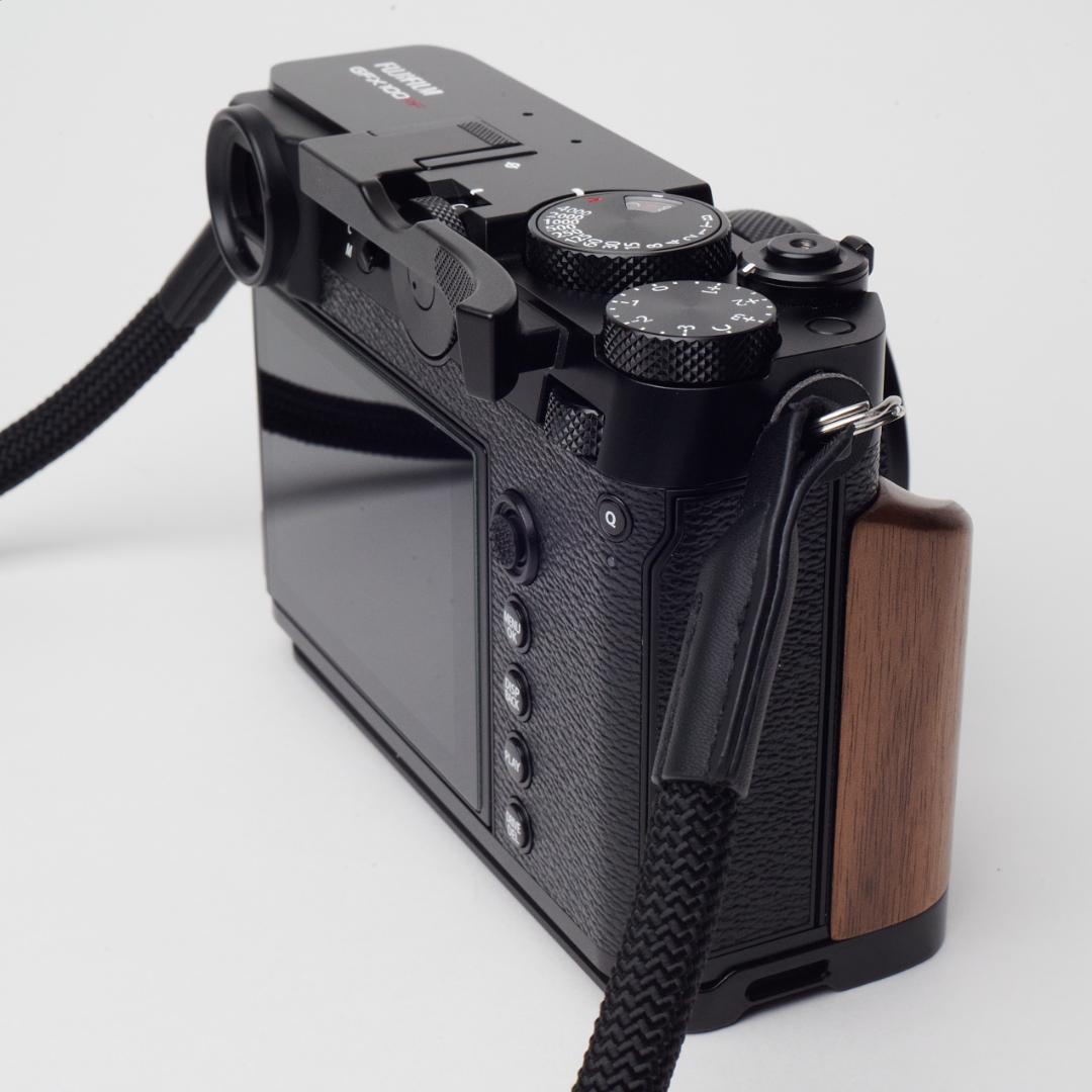【GFX100RF ブラック】極美品 シャッター613回 木製グリップ等付属