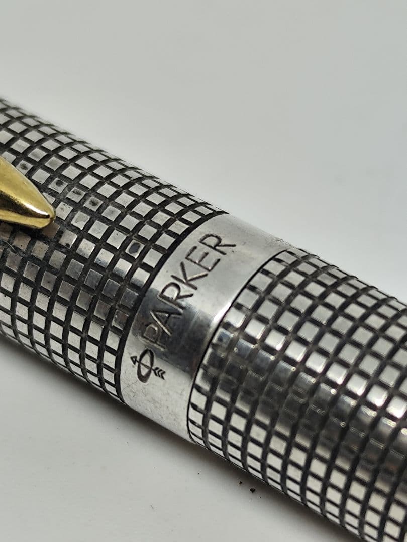 訳あり PARKER 万年筆 14金 スターリングシルバー