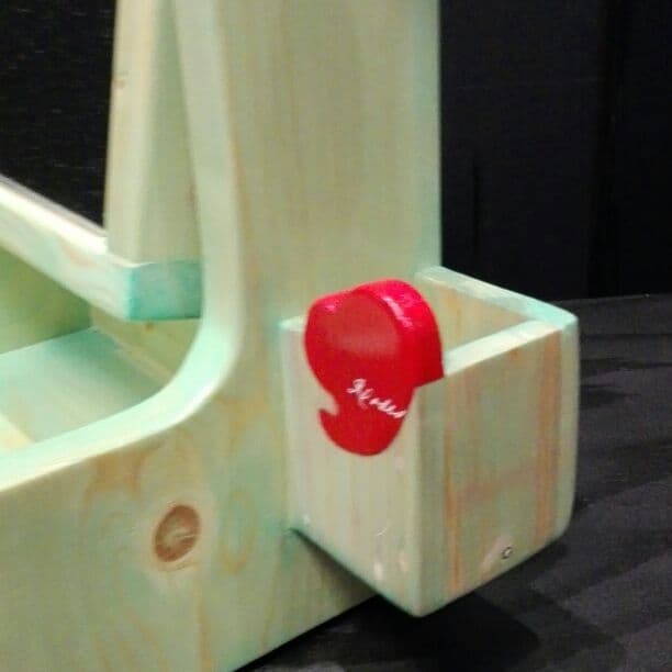 持ち運び便利なメークBOXdiy　ライトグリーン