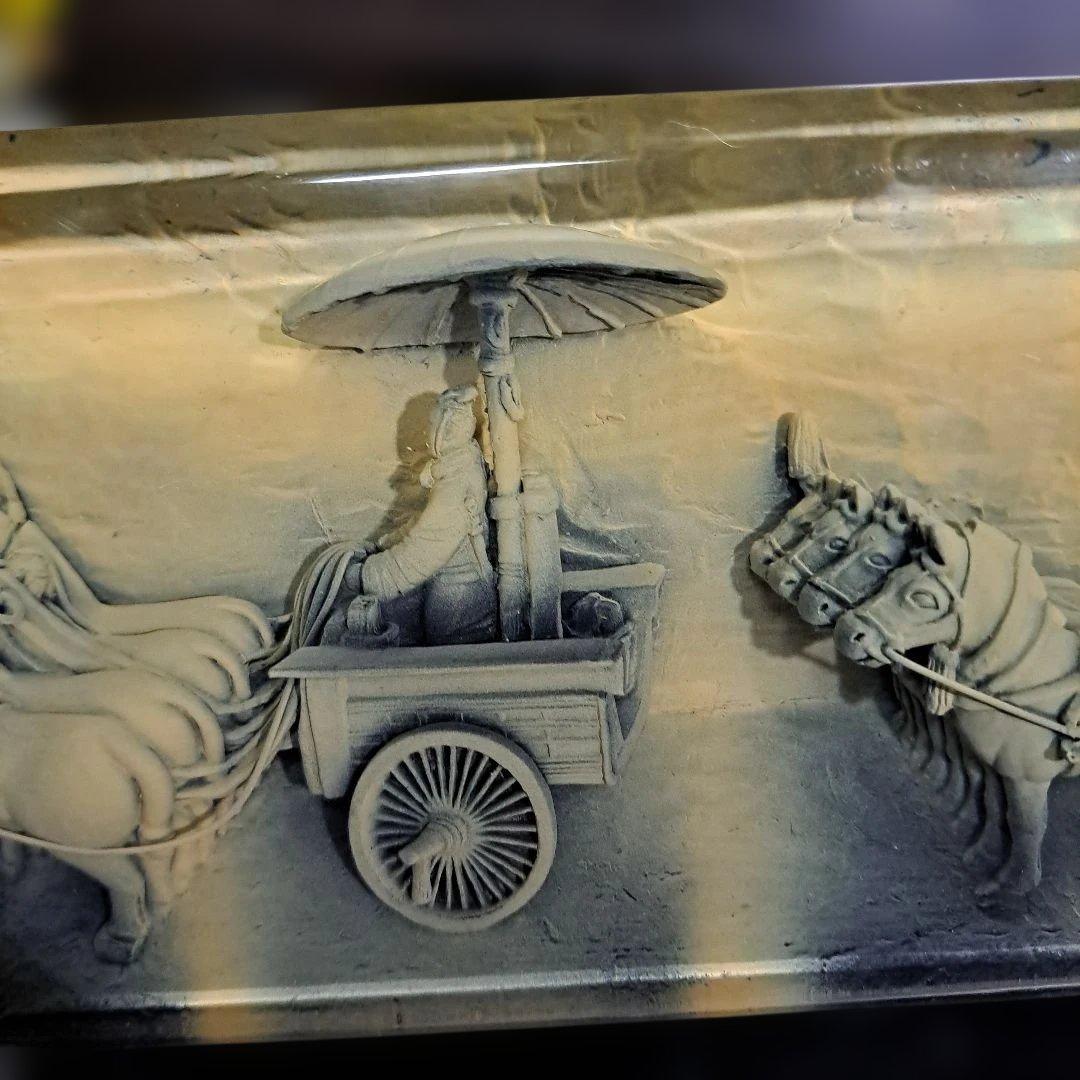 秦始皇銅馬車彫刻