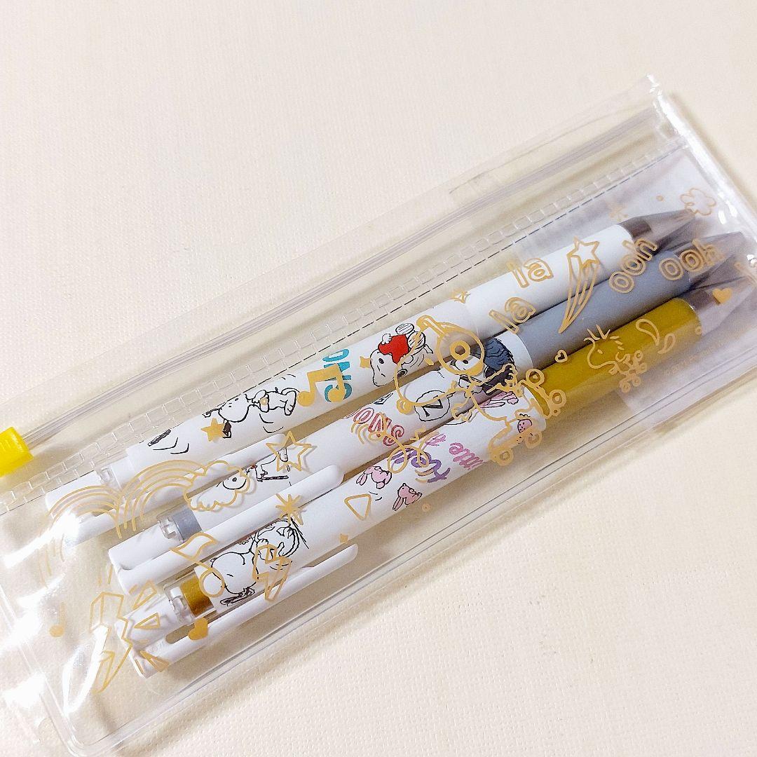 【新品】スヌーピー　ボールペンセット　ゴールド　スライダーケース入り