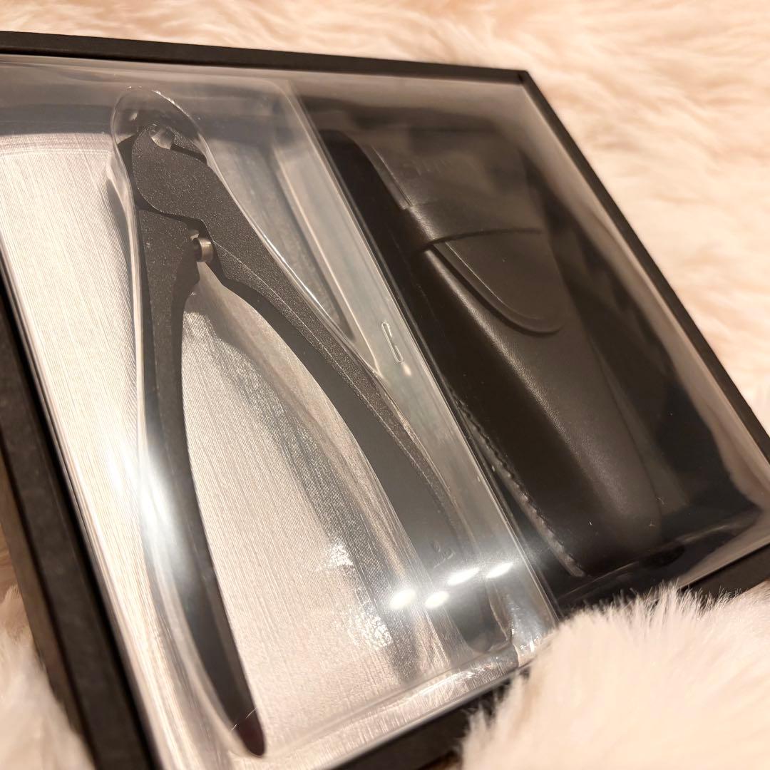 新品【SUWADA】ケース付き爪切り ブラック Lサイズ ■送料無料