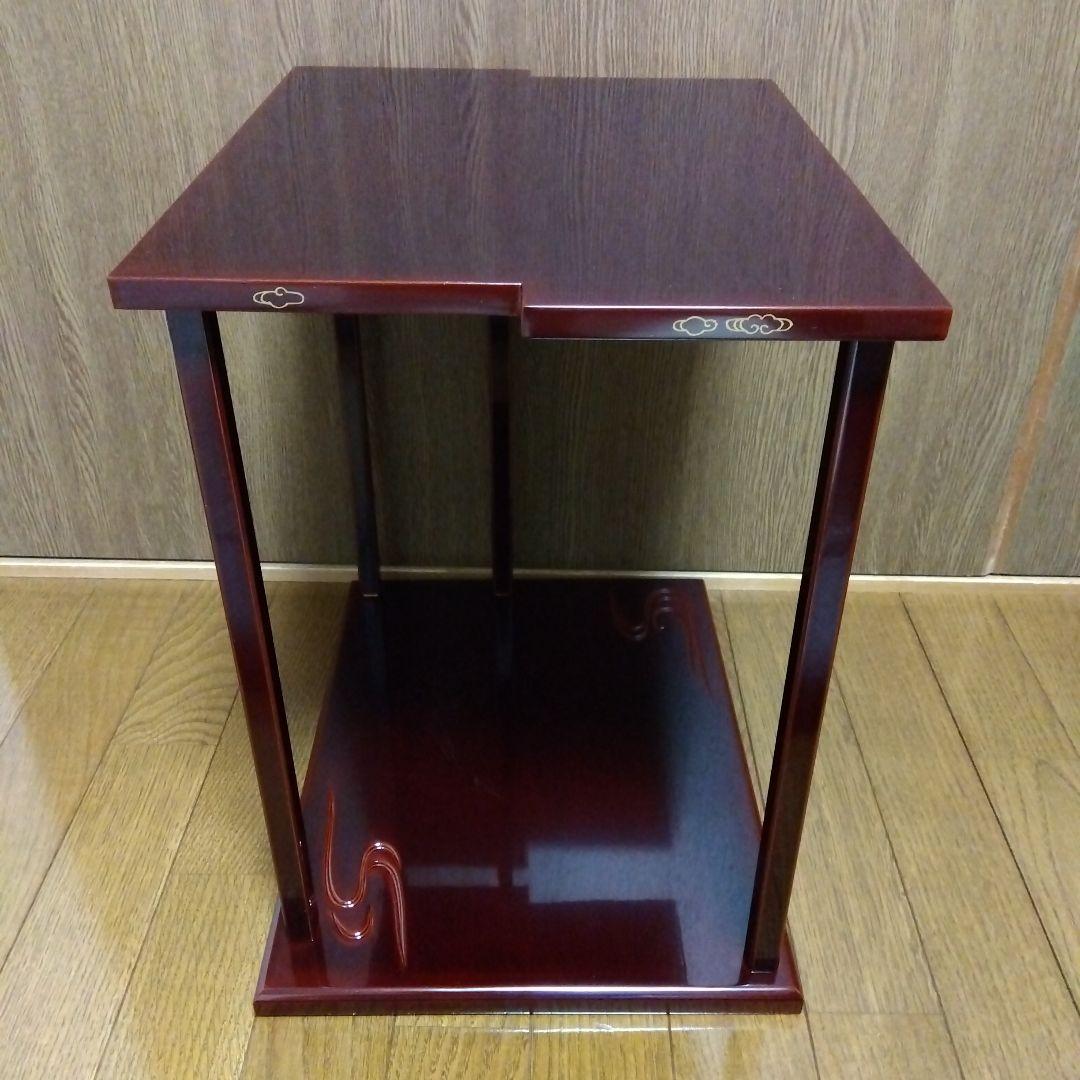【送料無料】山雲棚 真塗 木製 飾り棚 鵬雲斎好 茶道具