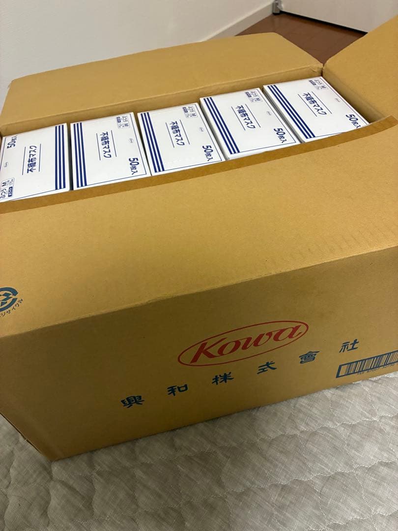 不織布マスク Mサイズ 50枚入 興20箱セット】
