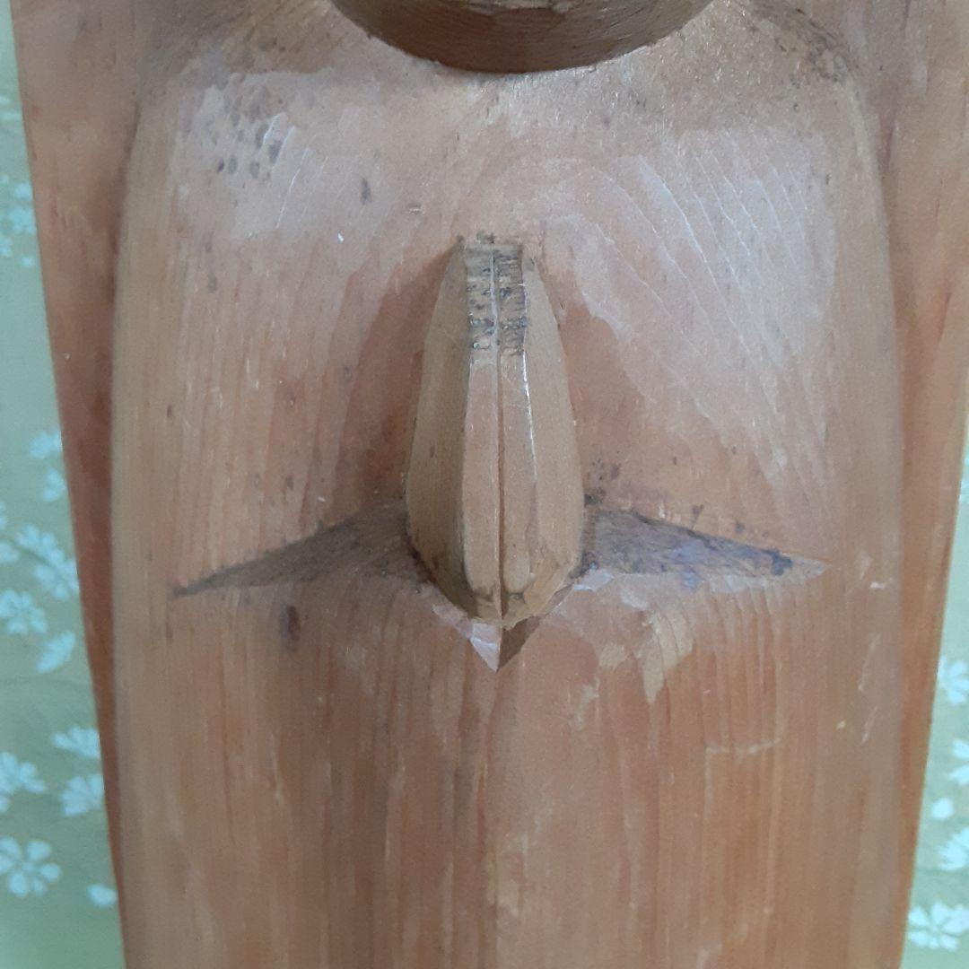 【未使用/保管品】仏像(船形)　木製　鳥取県仏師　故 山本竜門先生 作