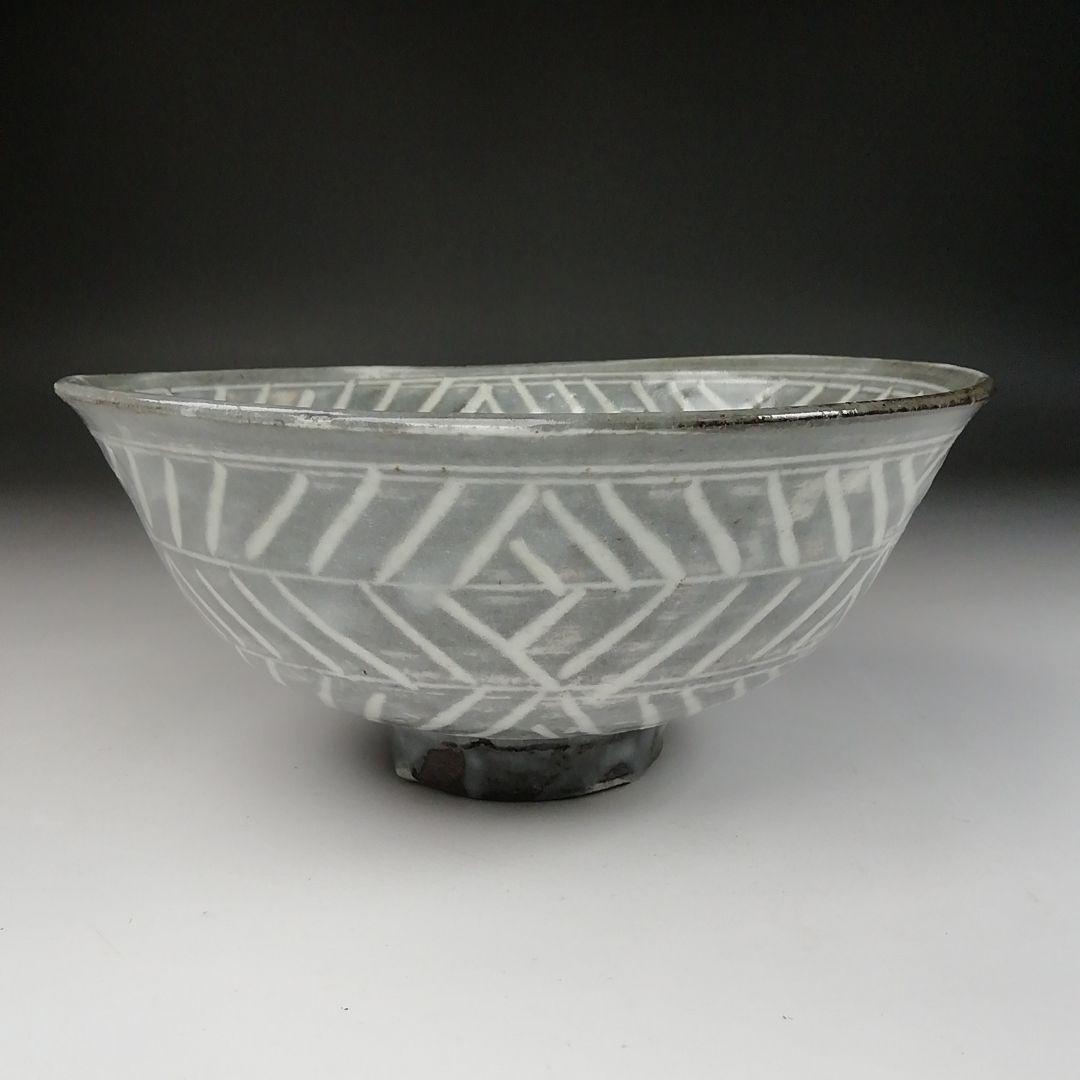 Ｔ８９　茶碗　『三島茶碗』『中村正彦』　共箱　抹茶碗　茶道具