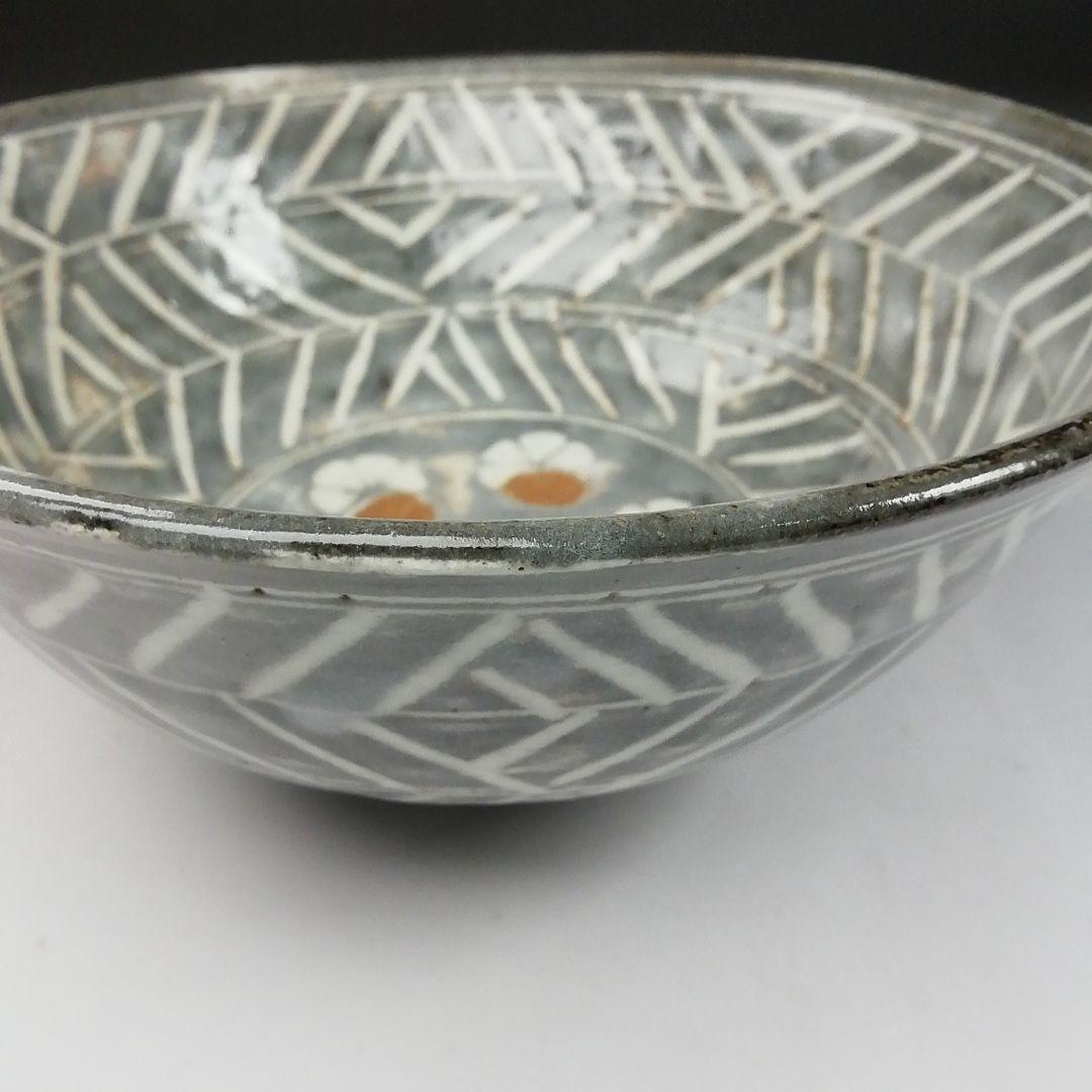 Ｔ８９　茶碗　『三島茶碗』『中村正彦』　共箱　抹茶碗　茶道具