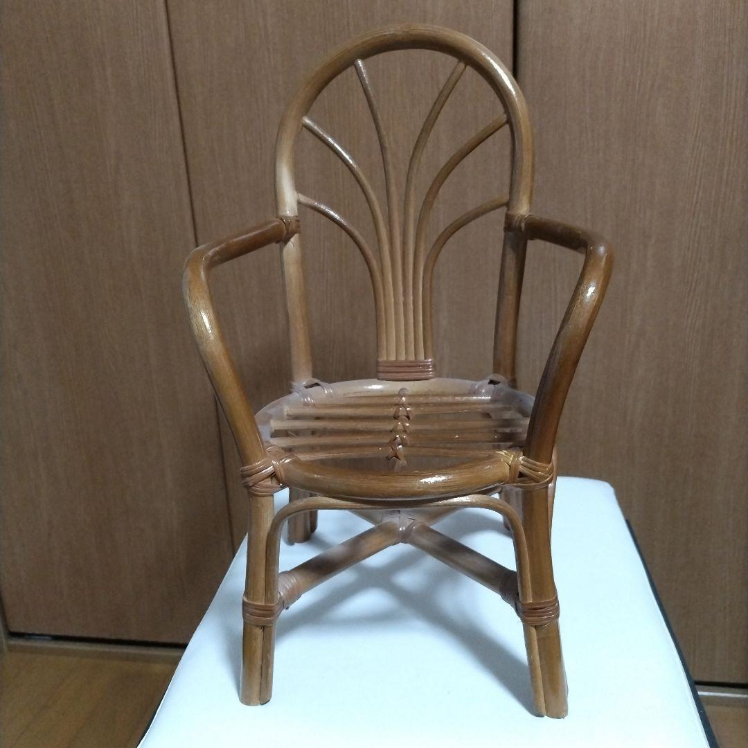 マスコットドール 籐椅子付き付き