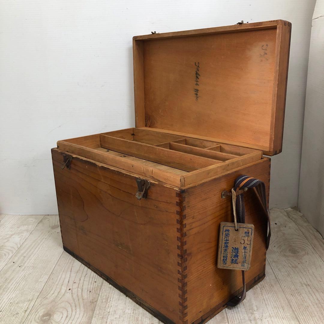 釣り具　道具入れ　木箱　ヴィンテージ　昭和　レトロ　希少品