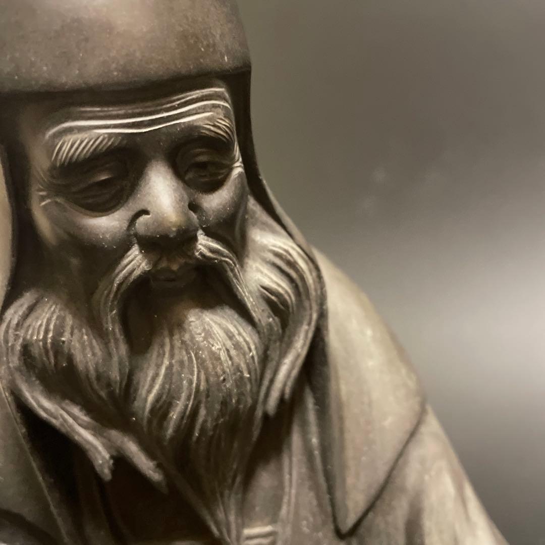 時代　真鍮製　仙人と鹿　不老人2
