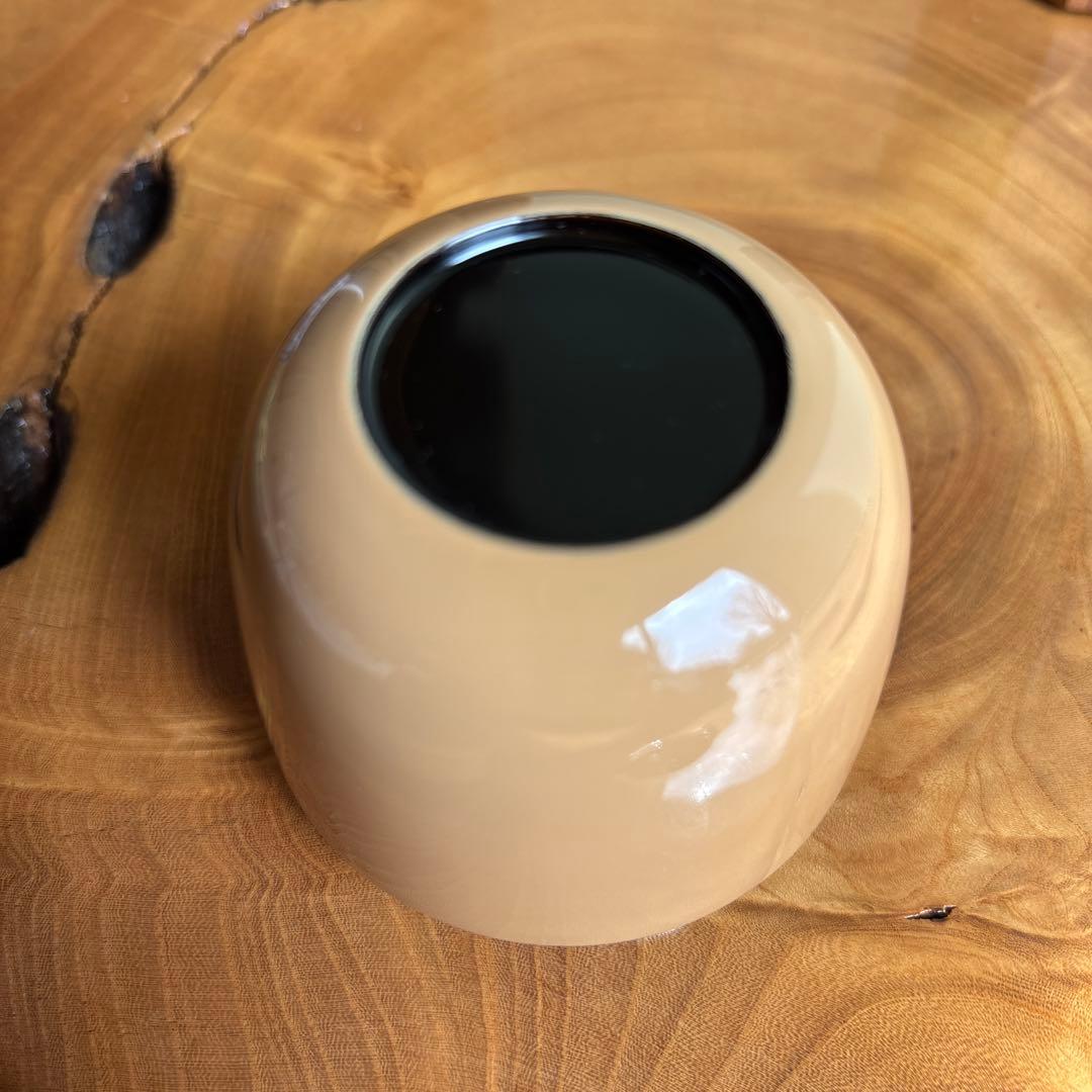 中出松峰作 白塗鮎蒔絵 中棗 共箱 茶道具 （4.5）