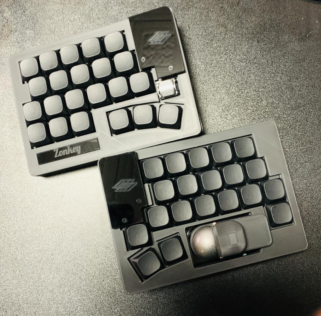 無線キーボード　Zonkey　Ver.2 ガスケットマウント　マットブラック